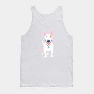 White Bull Terrier dog Tank Top